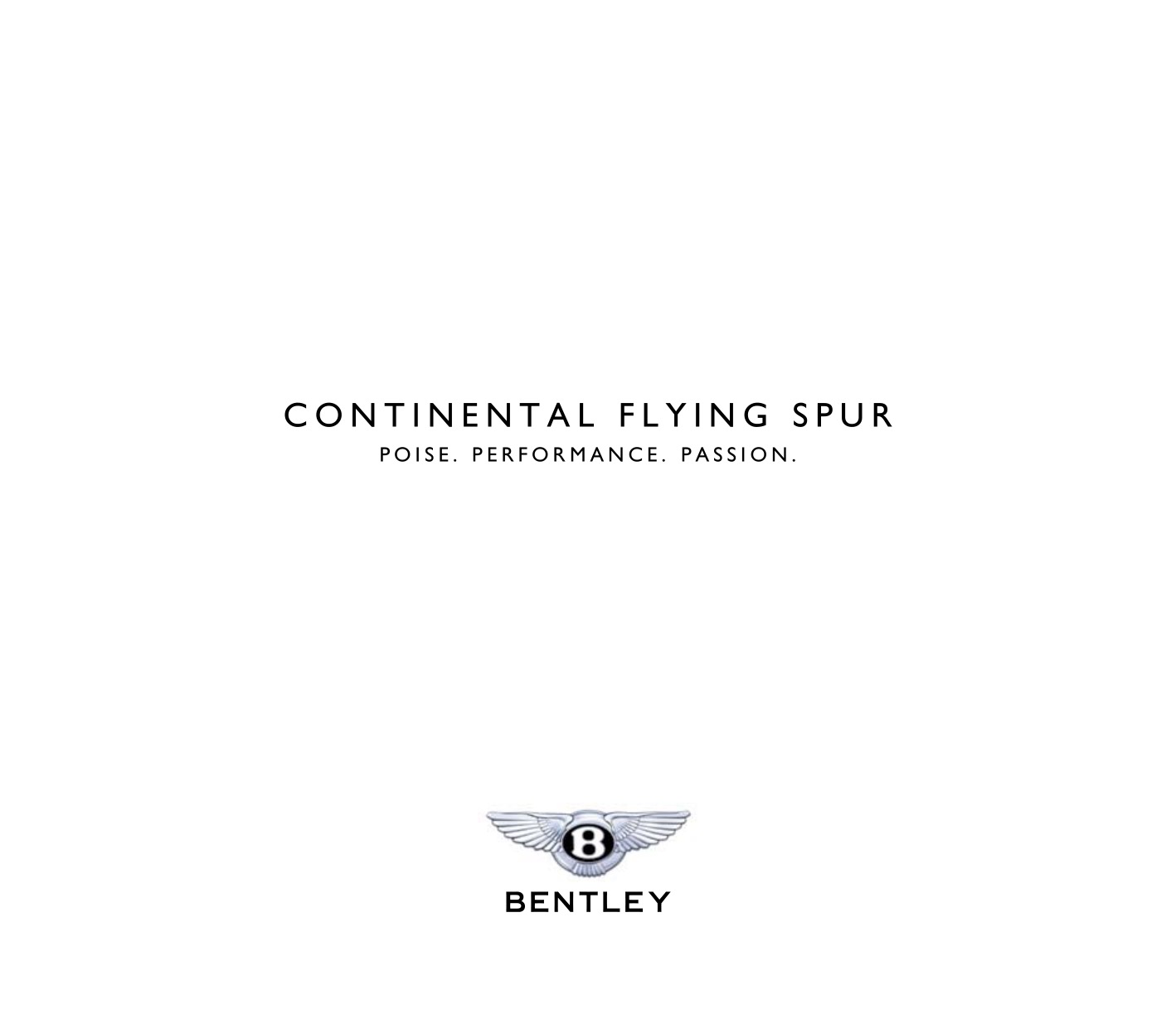2007 Bentley Continental Flying Spur Brochure